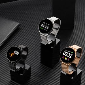 Steel Gold Smartwatch CF68 Sleep Monitoring Android Smart Watch